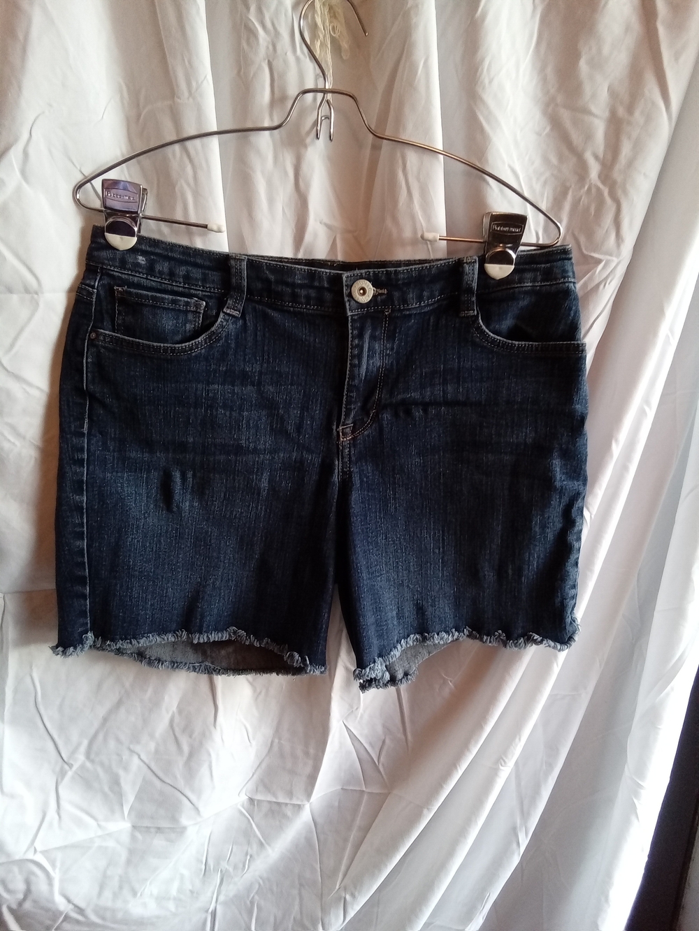 Style & Co Dark Wash Denim Cutoff‎ Shorts 12